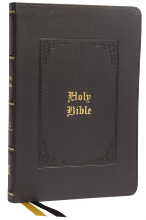 KJV Holy Bible: Large Print Thinline, Black Leathersoft, Red Letter, Comfort Print