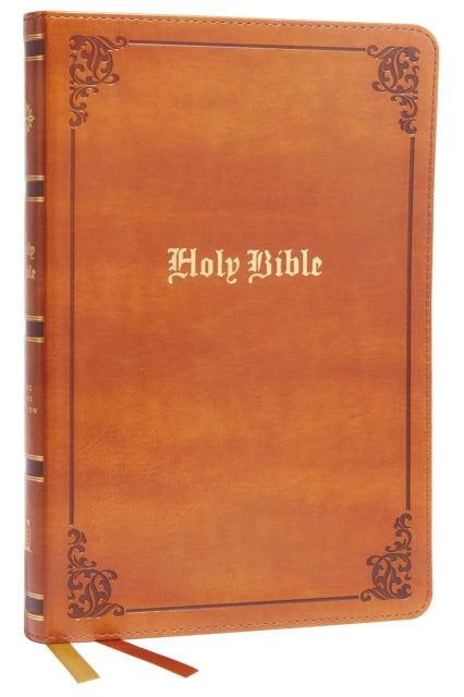Book cover of: KJV Holy Bible: Large Print Thinline, Tan Leathersoft, Red Letter, Comfort Print: King James Version. By: Thomas Thomas Nelson