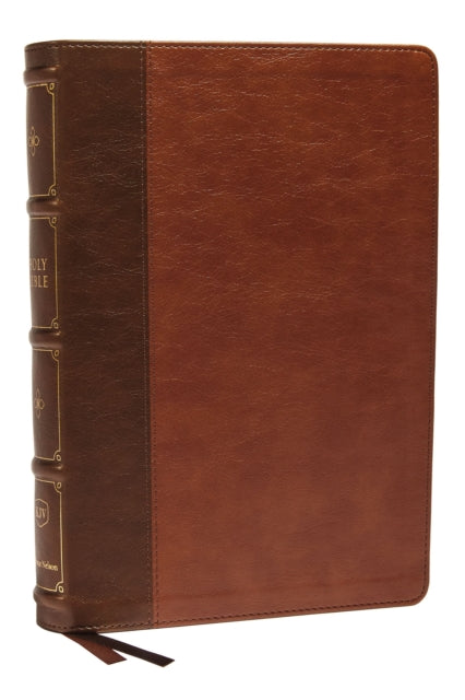 Book cover of: KJV Holy Bible: Large Print Verse-by-Verse with Cross References, Brown Leathersoft, Comfort Print: King James Version (Maclaren Series). By: Thomas Thomas Nelson