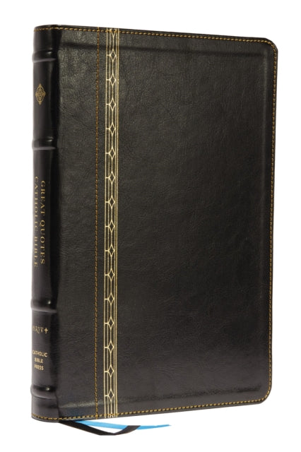 Book cover of: NRSVCE, Great Quotes Catholic Bible, Leathersoft, Black, Comfort Print. By: Catholic Bible Catholic Bible Press