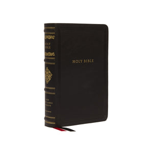 NKJV, Personal Size Reference Bible, Sovereign Collection, Leathersoft, Black, Red Letter, Comfort Print, Holy Bible, New King James Version