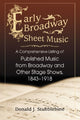 Book cover of: Early Broadway Sheet Music. By: Donald J. Stubblebine