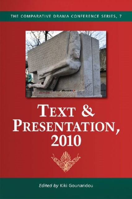 Book cover of: Text & Presentation, 2010. By: Kiki Gounaridou