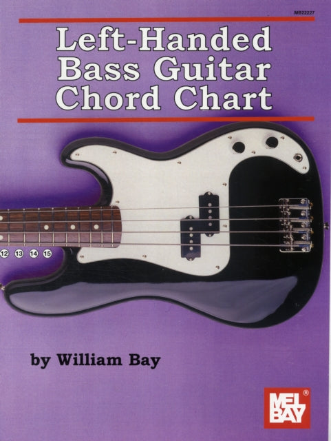Book cover of: Left-Handed Bass Guitar Chord Chart