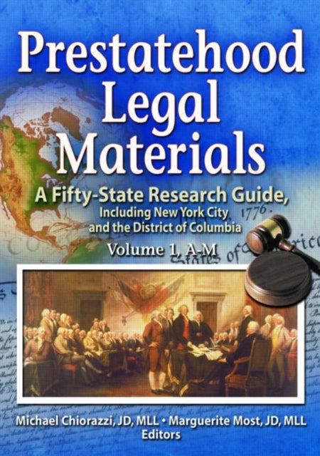 Book cover of: Prestatehood Legal Materials. By: Michael Chiorazzi