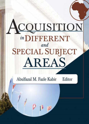 Acquisition in Different and Special Subject Areas
