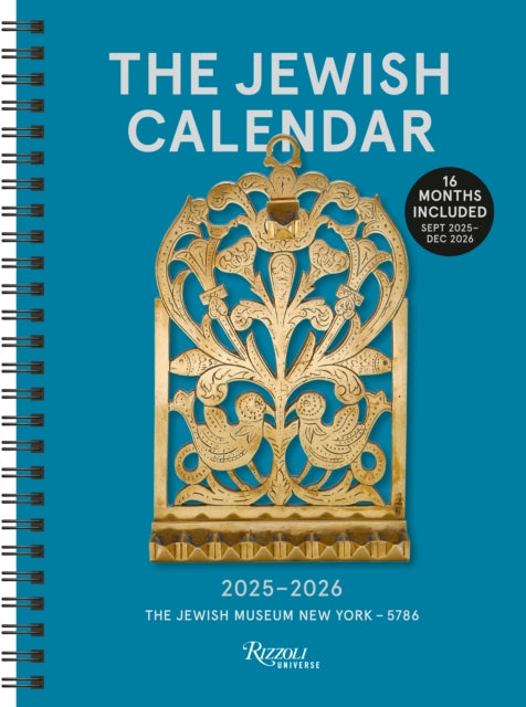 Book cover of: Jewish Calendar 2025–2026 (5786) 16-Month Planner Calendar