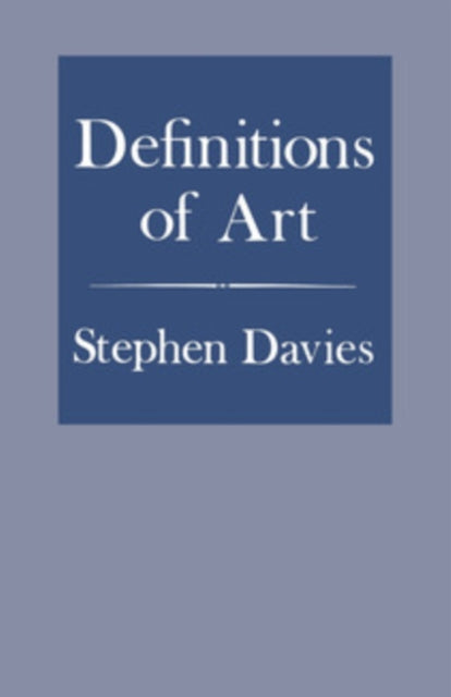 Book cover of: Definitions of Art