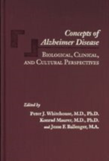 Book cover of: Concepts of Alzheimer Disease