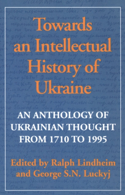Book cover of: Towards an Intellectual History of Ukraine