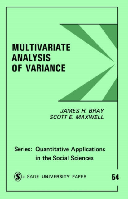 Book cover of: Multivariate Analysis of Variance