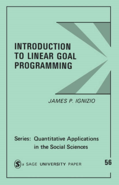 Book cover of: Introduction to Linear Goal Programming