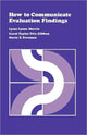 Book cover of: How to Communicate Evaluation Findings
