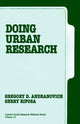 Book cover of: Doing Urban Research