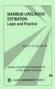 Book cover of: Maximum Likelihood Estimation