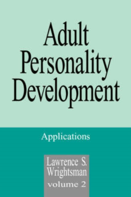Book cover of: Adult Personality Development