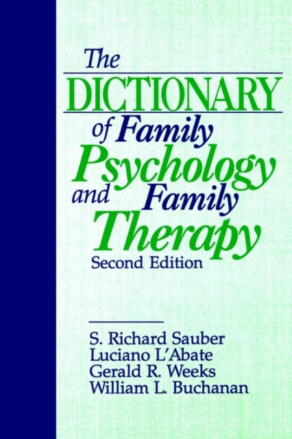 Book cover of: Dictionary of Family Psychology and Family Therapy