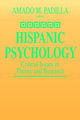 Book cover of: Hispanic Psychology. By: Amado M. Padilla