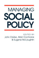 Book cover of: Managing Social Policy