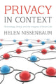 Book cover of: Privacy in Context. By: Helen Fay Nissenbaum