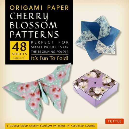 Book cover of: Origami Paper- Cherry Blossom Patterns Large 8 1/4" 48 sh