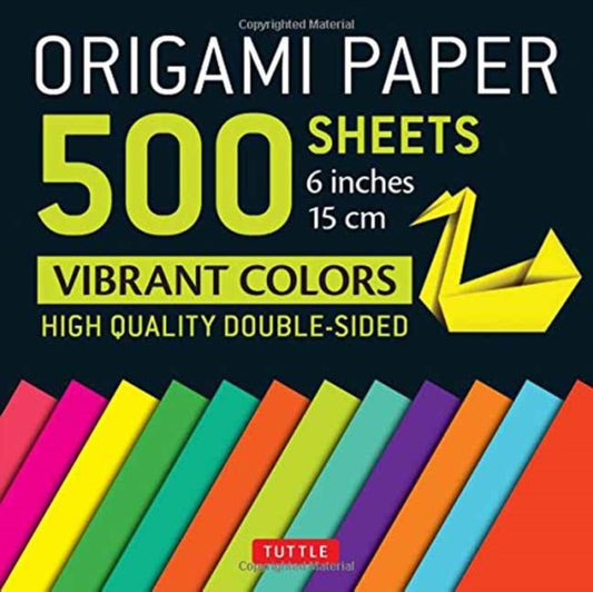 Book cover of: Origami Paper 500 sheets Vibrant Colors 6" (15 cm)