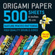 Book cover of: Origami Paper 500 sheets Nature Photo Patterns 6" (15 cm)