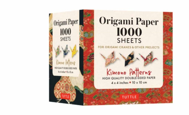 Book cover of: Origami Paper 1,000 sheets Kimono Patterns 4" (10 cm). By: Tuttle Tuttle Publishing