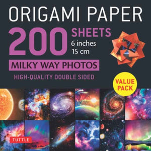 Origami Paper 200 sheets Milky Way Photos 6 Inches (15 cm)