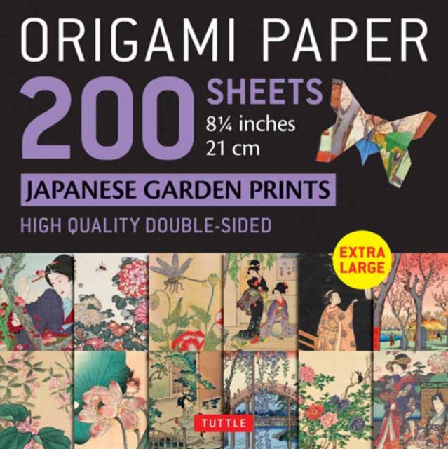 Book cover of: Origami Paper 200 sheets Japanese Garden Prints 8 1/4" 21cm. By: Tuttle Tuttle Publishing