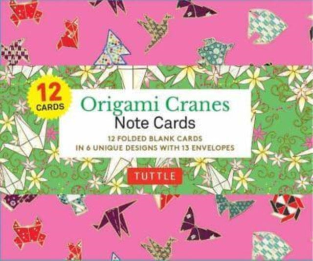 Book cover of: Origami Cranes Note Cards- 12 Cards