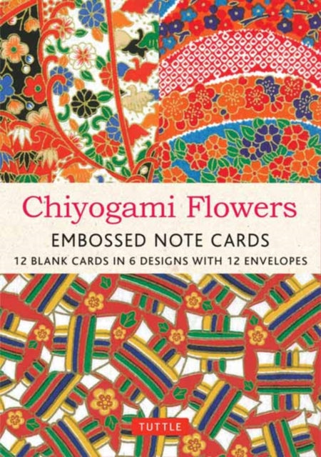 Book cover of: Chiyogami Flowers Embossed Note Cards - 12 Cards