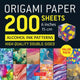 Book cover of: Origami Paper 200 sheets Alcohol Ink Patterns 6" (15 cm). By: Tuttle Tuttle Studio