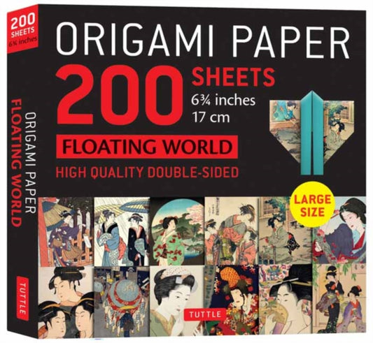 Book cover of: Origami Paper 200 sheets Floating World 6 3/4" (17 cm). By: Tuttle Tuttle Studio