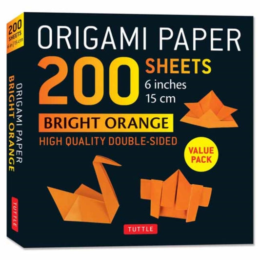 Book cover of: Origami Paper 200 sheets Bright Orange 6"a