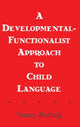 Book cover of: Developmental-functionalist Approach To Child Language