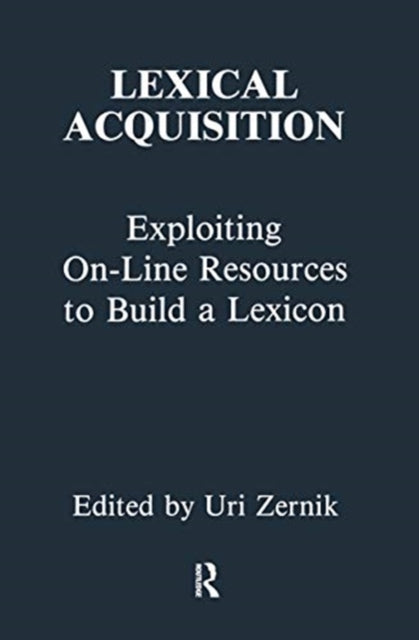 Book cover of: Lexical Acquisition. By: Uri Zernik