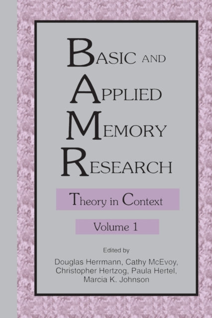 Book cover of: Basic and Applied Memory Research