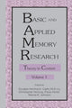 Book cover of: Basic and Applied Memory Research
