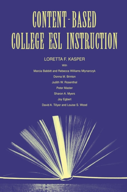 Book cover of: Content-Based College ESL Instruction