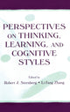 Book cover of: Perspectives on Thinking, Learning, and Cognitive Styles