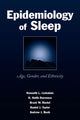Book cover of: Epidemiology of Sleep. By: Kenneth L. Lichstein