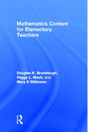 Mathematics Content for Elementary Teachers