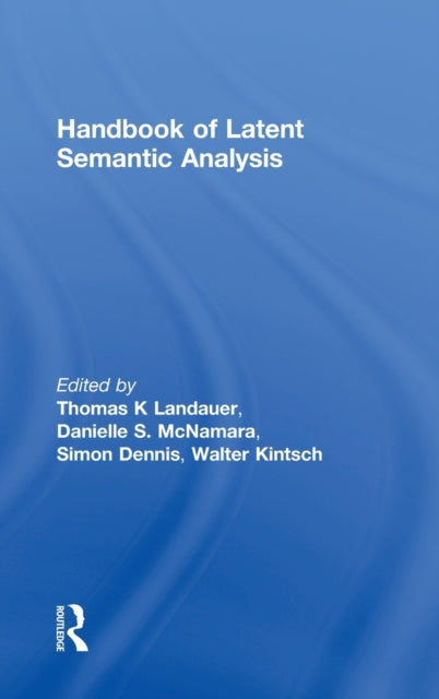 Book cover of: Handbook of Latent Semantic Analysis