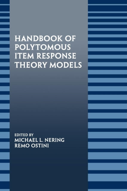 Book cover of: Handbook of Polytomous Item Response Theory Models