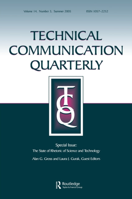 Book cover of: State of Rhetoric of Science and Technology