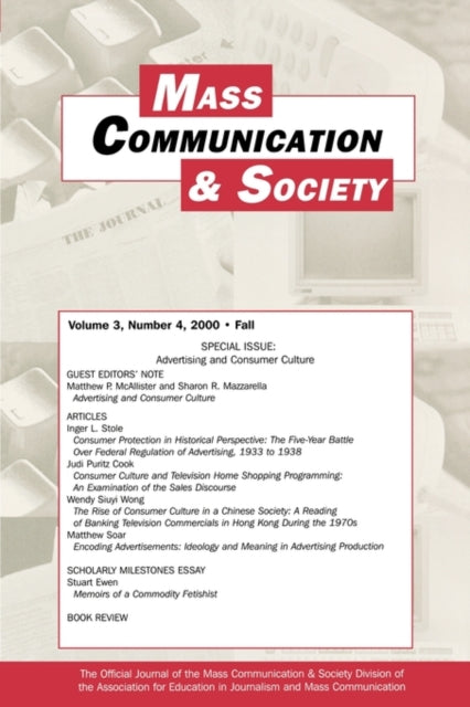 Book cover of: Advertising and Consumer Culture