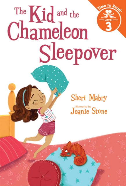 Book cover of: Kid and the Chameleon Sleepover (The Kid and the Chameleon: Time to Read, Level 3). By: Sheri Mabry