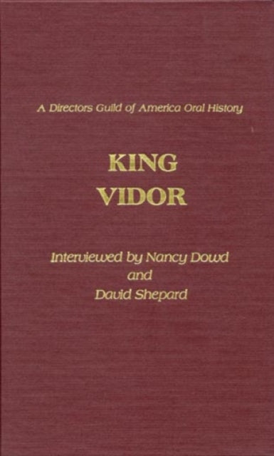 Book cover of: King Vidor. By: Dowd Nancy