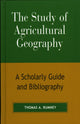 Book cover of: Study of Agricultural Geography
